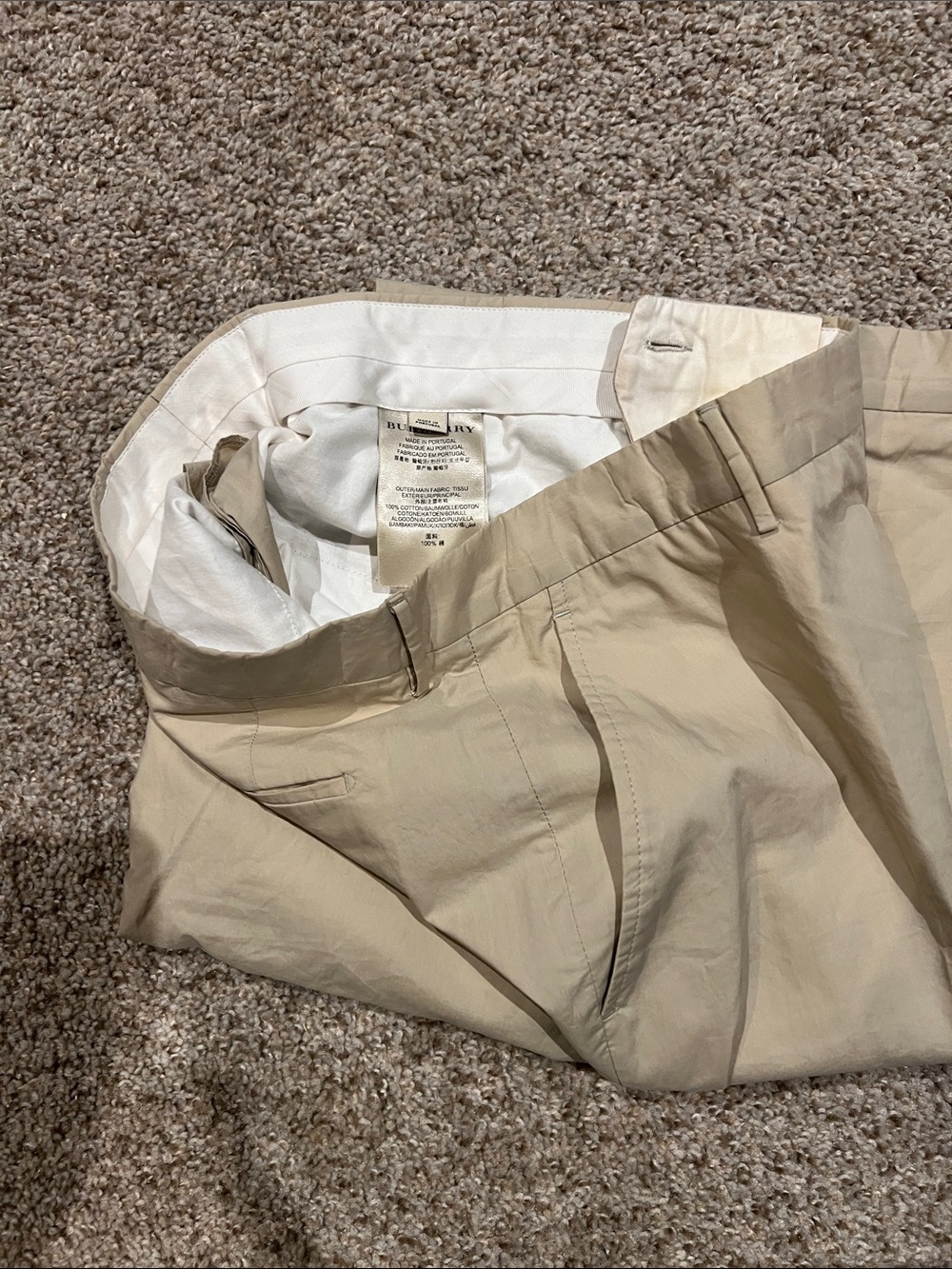 Burberry Beige/Tan Men's Chino Pants